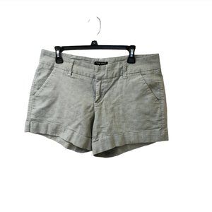 Dear John Green Chino Cuffed Khaki Shorts Size 30 Threaded Plaid Like Design